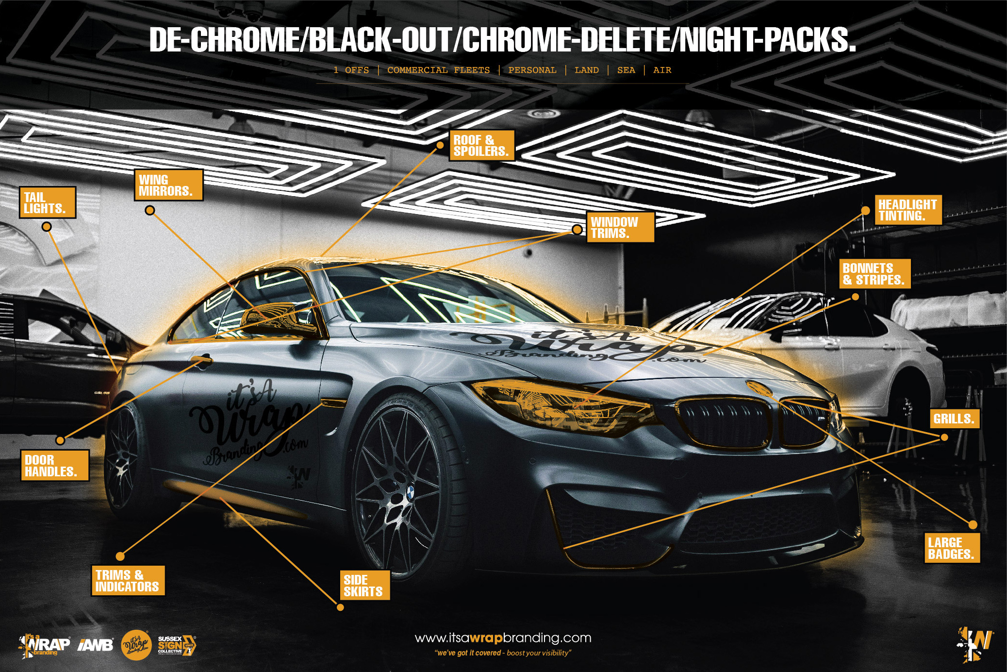 Chrome Deletes Night Packs, Black Out Kits & De-Chroming